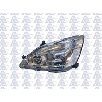 HONDA ACCORD CM - 4DR SEDAN 6/03>1/08 - PASSENGER - LEFT SIDE HEADLIGHT (CHROME) - NEW