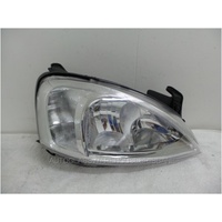 HOLDEN BARINA XC - 3/2001 to 11/2005 - 5DR HATCH - RIGHT SIDE HEADLIGHT - NON CRYSTAL