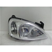 HOLDEN BARINA XC - 3/2001 to 11/2005 - 5DR HATCH - RIGHT SIDE HEADLIGHT - CRYSTAL INDICATOR