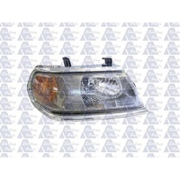 MITSUBISHI CHALLENGER - WAGON 9/00>6/04 - DRIVERS - RIGHT SIDE HEADLIGHT - CHROME EDGE - NEW