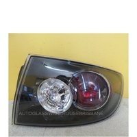 MAZDA 3 BK- 4DR SEDAN 6/06>12/08 - DRIVERS - RIGHT SIDE TAIL LIGHT - NEW (BLACK/CLEAR/RED)