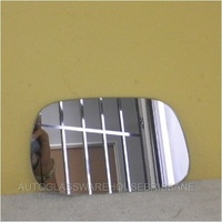 suitable for TOYOTA CALDINA AT211/ST210/RT30 IMPORT - 1996 to 2002 - 4DR SEDAN - PASSENGER - LEFT SIDE MIRROR - FLAT MIRROR GLASS ONLY 170MM WIDE X 1