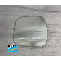 SUITABLE FOR TOYOTA PRADO 90 SERIES - 6/1996 TO 1/2003 - 5DR WAGON - PASSENGER - LEFT SIDE MIRROR - FLAT GLASS ONLY - 166MM X 163 HIGH