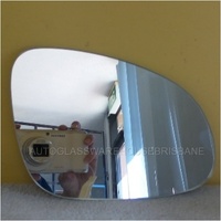 VOLKSWAGEN GOLF V - 7/2004 to 12/2008 - 5DR HATCH - DRIVERS - RIGHT SIDE MIRROR - (FLAT MIRROR GLASS ONLY) 165mm wide X 115mm high