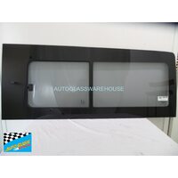 VOLKSWAGEN CRAFTER - 8/2017 to CURRENT - MWB VAN ONLY- LEFT SIDE REAR SLIDING WINDOW GLASS (1510 x 635 FRONT EDGE)