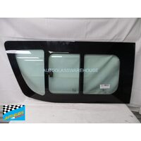 suitable for TOYOTA HIACE H30 ZR - 6/2019 to CURRENT - LWB (TRADE VAN) - LEFT SIDE FRONT SLIDING WINDOW GLASS - GREY