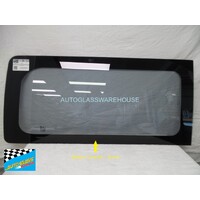 suitable for TOYOTA HIACE H30 ZR - 6/2019 to CURRENT - LWB TRADE VAN - DRIVERS - RIGHT SIDE-REAR FIXED BONDED WINDOW GLASS - 1241x587 - GREEN 