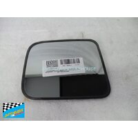 NISSAN NAVARA D21/22 - 1/1986 to 3/1997 - 2DR/4DR DUAL CAB - PASSENGER - LEFT SIDE MIRROR GLASS - WITH BACKING PLATE -  5677