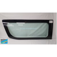 suitable for TOYOTA HIACE ZX SLWB - 6/2019 TO CURRENT - BUS/COMMUTER - PASSENGERS - LEFT SIDE FRONT CARGO GLASS - WIDE CERAMIC - GREEN