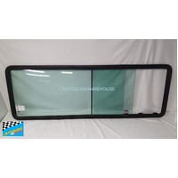MERCEDES SPRINTER SWB - 2/1998 to 8/2006 - VAN - RIGHT SIDE REAR SLIDING WINDOW GLASS - GREEN - SINGLE FRONT OPENING