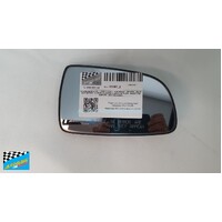 HOLDEN BARINA TK - 1/2006 to 9/2011 - 4DR SEDAN - DRIVERS - RIGHT SIDE MIRROR - CURVED GLASS WITH BACKING PLATE - SHARP TOP CORNER