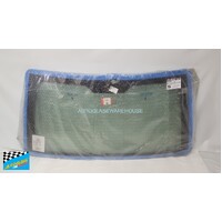 RANGE ROVER VOGUE L322 VOGUE - 3/2002 to 12/2012 - 4DR WAGON - REAR WINDSCREEN GLASS - GREEN - TOP WIPER HOLE  - 2 LEAD & PLUGS FOR AERIAL - GENUINE