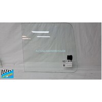SUITABLE FOR TOYOTA HIACE YH50 - 2/1983 to 10/1989 - LEFT SIDE REAR SLIDING GLASS (VERY REAR 1/2) - (575 wide x 525h)