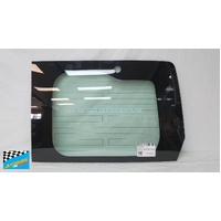 fits TOYOTA HIACE H30 ZR - 6/2019 to CURRENT - LWB (TRADE VAN) - DRIVER - RIGHT SIDE REAR BARN DOOR GLASS - SOLAR GREEN - 1 HOLE - HEATED