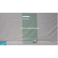 MITSUBISHI ROSA UE6/BE6 - 8/2000 to CURRENT - BUS - PASSENGER - LEFT SIDE FIXED WINDOW GLASS - LAST PIECE - 374W X 756H - GREEN