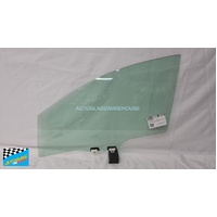 SUBARU CROSSTREK GU - 4/2023 TO CURRENT - 5DR SUV - PASSENGERS - LEFT SIDE FRONT DOOR GLASS - WITH FITTING, SOLAR GREEN TINT