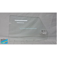 FORD CORTINA TD - 1973 to 1979 - 4DR SEDAN - LEFT SIDE REAR DOOR GLASS - (FLAT BOTTOM 2 HOLES) 695mm WIDE x 445 HIGHTOP EDGE 490mm