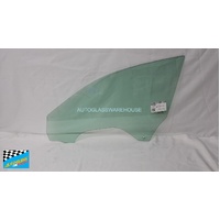 VOLKSWAGEN ARTEON - 9/2017 to CURRENT - 4DR COUPE - PASSENGERS - LEFT SIDE FRONT DOOR GLASS - SOLAR TINT, 1 HOLE - SOLAR GEEN