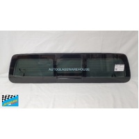 NISSAN NAVARA D23 - NP300 - 3/2015 to CURRENT - 4DR DUAL CAB - REAR WINDSCREEN GLASS - REAR SLIDER ELECTRIC (GENUINE) - (SCRATCHED)