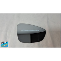  VOLKSWAGEN JETTA 8/2011 to 12/2017 - 4DR SEDAN - DRIVERS - RIGHT SIDE MIRROR - CURVED GLASS MIRROR - 180MM WIDE X 126MM HIGH
