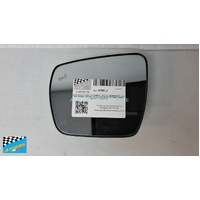 ISUZU MU-X LS - 6/2021 TO CURRENT - 5DR SUV - PASSENGERS - LEFT SIDE MIRROR - GENUINE CURVED WITH BLIND SPOT MONITORING - BACKING PLATE # H725