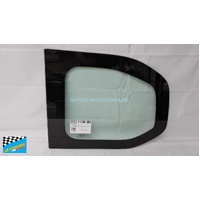 PEUGEOT PARTNER K9 - 9/2019 TO CURRENT - SWB VAN - LEFT SIDE REAR FIXED BONDED GLASS (GREEN) - (580w X 490h)