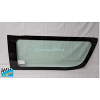suitable for TOYOTA HIACE ZX SLWB - 6/2019 TO CURRENT - BUS/COMMUTER - DRIVERS - RIGHT SIDE FRONT CARGO GLASS - GREEN - WIDE CERAMIC - (1425 X 595)