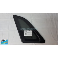 AUDI Q3 -10/2019 TO CURRENT - 5DR SUV - PASSENGERS - LEFT SIDE REAR OPERA GLASS - BLACK MOULD