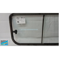 suitable for TOYOTA LANDCRUISER 40 SERIES - 1/1979 to 11/1984 - 5DR WAGON - LEFT SIDE FRONT SLIDER - FRONT PIECE GLASS - 400w X 390h