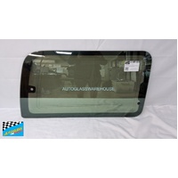 SUITABLE FOR TOYOTA REGIUS HIACE IMPORT - 1/1997 TO 1/2005 - VAN - DRIVERS - RIGHT SIDE REAR CARGO FIXED GLASS - HEATED - 3 HOLES