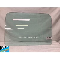 NISSAN ATLAS/CABSTAR F23/H41/DH410 - 1/1994 TO CURRENT - NARROW CAB TRUCK - PASSENGER - LEFT SIDE REAR DOOR GLASS - 500x715, GREEN - (LOW STOCK)