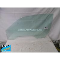 AUDI A4 B6/B7 - 12/02 TO 12/09 - 2DR CONVERTIBLE - PASSENGERS - LEFT SIDE FRONT DOOR GLASS - 1 HOLE - GREEN