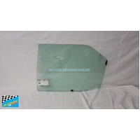 PEUGEOT 405 - 1/1988 to 1998 - 4DR SEDAN - PASSENGER - LEFT SIDE REAR DOOR GLASS - (2 HOLES)