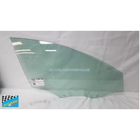 VOLVO S60/V60 F SERIES/V60 CROSS COUNTRY - 12/2010 TO CURRENT - SEDAN/WAGON - DRIVERS - RIGHT SIDE FRONT DOOR GLASS - 2 HOLES - GREEN