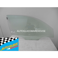 ALFA ROMEO 147 GTA - 9/2001 TO CURRENT - 3DR HATCH - DRIVERS - RIGHT SIDE FRONT DOOR GLASS - 2 HOLES - GREEN