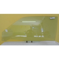 FORD LASER KC/KE - 10/1985 to 3/1990 - 3DR HATCH TX3 - LEFT SIDE FRONT DOOR GLASS