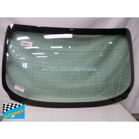 suitable for TOYOTA COROLLA MZEA12R/ZWE211R - 11/2019 TO CURRENT - 4DR SEDAN - REAR WINDSCREEN GLASS - ANTENNA, SOLAR TINT, HEATED - GREEN