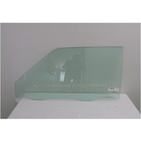 DAIHATSU CUORE L701 - 7/2000 to 10/2003 - 3DR HATCH - PASSENGERS - LEFT SIDE FRONT DOOR GLASS - GREEN