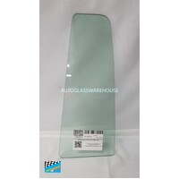 HOLDEN ZAFIRA TT - 6/2001 TO 7/2005 - 4DR WAGON - LEFT SIDE REAR QUARTER GLASS (IN REAR DOOR) - GREEN