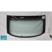 HYUNDAI ACCENT LC - 6/2000 to 8/2002 - 3DR/5DR HATCH - REAR WINDSCREEN GLASS - HEATED, WIPER HOLE - 960mm centre height - GREEN