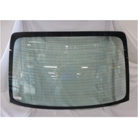 SUBARU LIBERTY 4TH GEN - 9/2003 TO 8/2009 - 4DR SEDAN - REAR WINDSCREEN GLASS - WITH 3 AERIAL TERMINALS