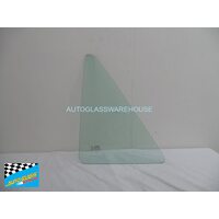 MAZDA 323 BD/KB - 10/1980 to 9/1985 - 4DR SEDAN - PASSENGERS - LEFT SIDE REAR QUARTER GLASS - GREEN