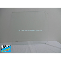 suitable for TOYOTA TARAGO YR22 - 2/1983 TO 8/1990 - WAGON - RIGHT SIDE SLIDING WINDOW (FRONT PIECE GLASS) - 2 HOLES - CLEAR