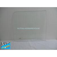 suitable for TOYOTA TARAGO YR22 - 2/1983 TO 8/1990 - WAGON - RIGHT SIDE SLIDING WINDOW (REAR PIECE GLASS) - 2 HOLES - CLEAR