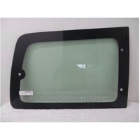suitable for TOYOTA TOWNACE SBV KR40 - 1/1997 TO 10/2004 - VAN - DRIVERS - RIGHT SIDE REAR CARGO GLASS - 3 HOLES - 780MM X 535MM