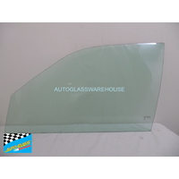 VOLKSWAGEN PASSAT 3A - 1986 to 1996 - 4DR SEDAN - PASSENGERS - LEFT SIDE FRONT DOOR GLASS - GREEN