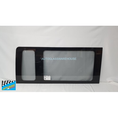 FORD TRANSIT VH/VJ/VM - 10/2000 to 9/2014 - MWB VAN - DRIVERS - RIGHT SIDE REAR CARGO BONDED FIXED GLASS - (FOR RIGHT SLIDING DOOR MODEL) - GREY - NEW