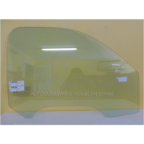 FORD COURIER PE/PG/PH - 1/1999 TO 11/2006 - UTILITY - DRIVERS - RIGHT SIDE FRONT DOOR GLASS - GREEN - (790mm) - NEW