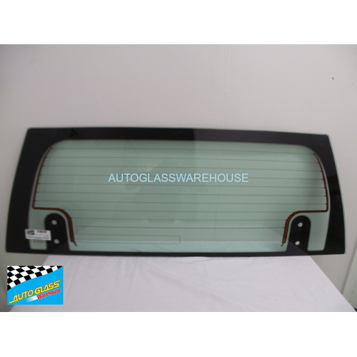HOLDEN FRONTERA UES30 SWB - 2/1999 to 5/2000 - 2DR WAGON - REAR WINDSCREEN GLASS - 4 HOLES -1300W x 485H - NEW