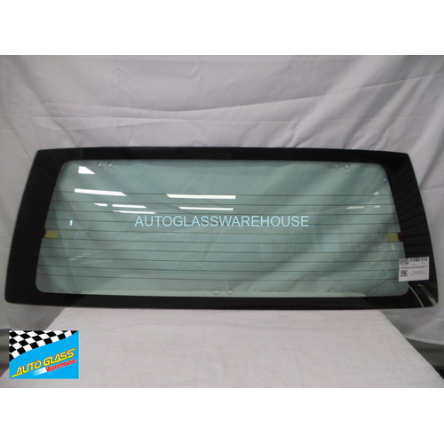 NISSAN PATHFINDER YD21 - 2/1988 to 10/1995 - 2DR/4DR WAGON - REAR WINDSCREEN GLASS - HEATED - GREEN - 6 HOLES - NEW